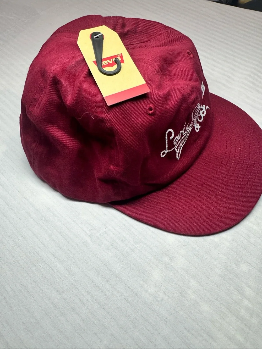 Levi's Kids Maroon Baseball Cap with Embroidered Logo